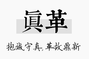 真革名字的寓意及含义