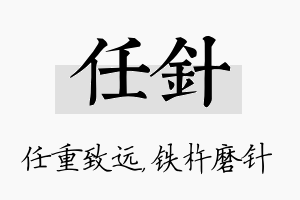 任针名字的寓意及含义