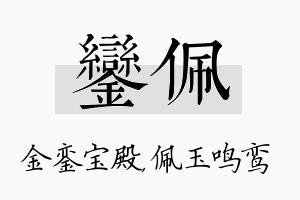 銮佩名字的寓意及含义