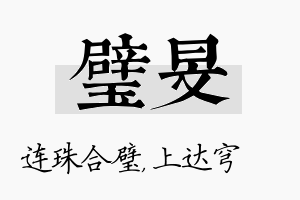 璧旻名字的寓意及含义