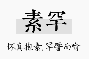 素罕名字的寓意及含义