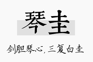 琴圭名字的寓意及含义