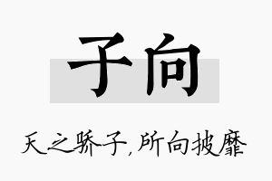 子向名字的寓意及含义