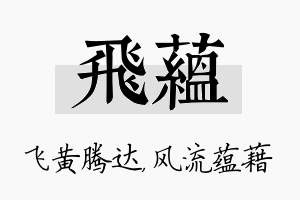 飞蕴名字的寓意及含义