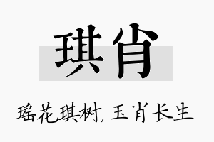 琪肖名字的寓意及含义