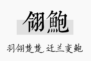 翎鲍名字的寓意及含义