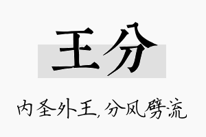 王分名字的寓意及含义