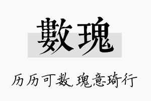 数瑰名字的寓意及含义