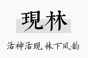 现林名字的寓意及含义