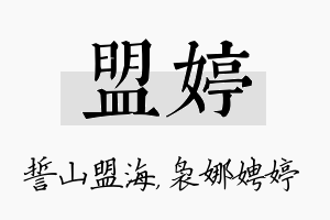 盟婷名字的寓意及含义