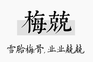 梅兢名字的寓意及含义