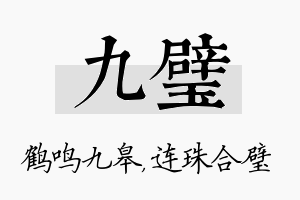 九璧名字的寓意及含义