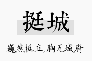 挺城名字的寓意及含义