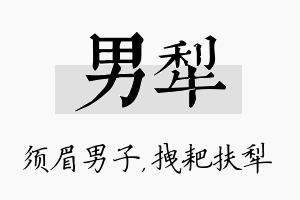 男犁名字的寓意及含义