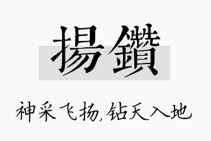 扬钻名字的寓意及含义