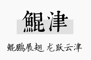 鲲津名字的寓意及含义