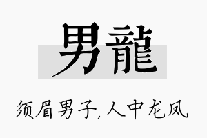 男龙名字的寓意及含义