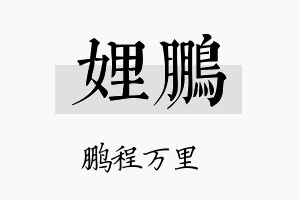 娌鹏名字的寓意及含义