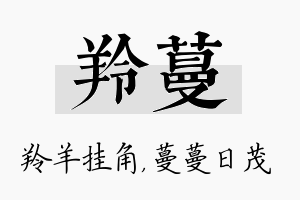 羚蔓名字的寓意及含义