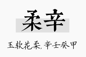 柔辛名字的寓意及含义