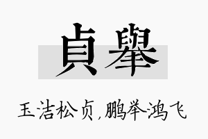 贞举名字的寓意及含义