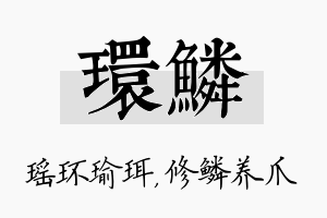 环鳞名字的寓意及含义