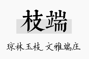 枝端名字的寓意及含义