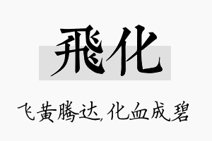 飞化名字的寓意及含义