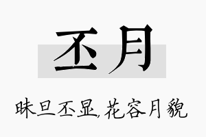 丕月名字的寓意及含义