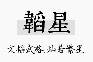 韬星名字的寓意及含义