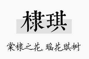 棣琪名字的寓意及含义