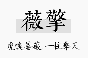 薇擎名字的寓意及含义