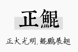 正鲲名字的寓意及含义