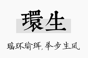 环生名字的寓意及含义