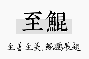 至鲲名字的寓意及含义