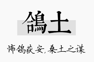 鸽土名字的寓意及含义