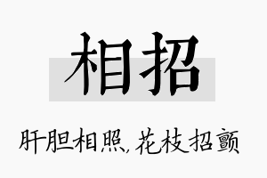 相招名字的寓意及含义