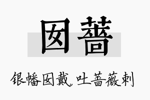 囡蔷名字的寓意及含义