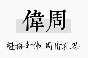 伟周名字的寓意及含义