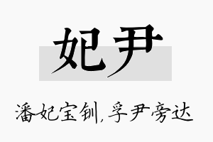 妃尹名字的寓意及含义