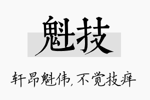 魁技名字的寓意及含义