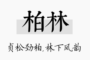 柏林名字的寓意及含义