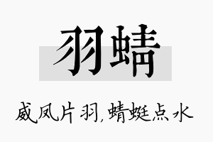 羽蜻名字的寓意及含义