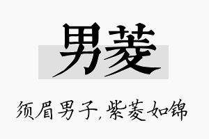 男菱名字的寓意及含义