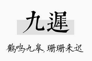 九迟名字的寓意及含义