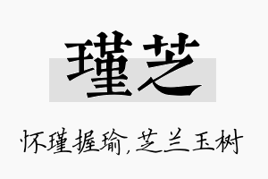 瑾芝名字的寓意及含义