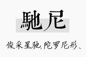 驰尼名字的寓意及含义