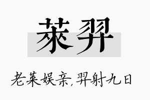 莱羿名字的寓意及含义