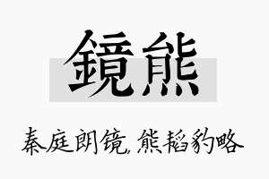 镜熊名字的寓意及含义