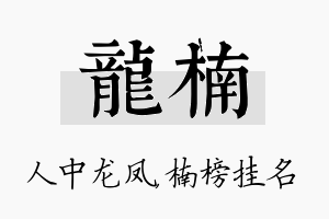 龙楠名字的寓意及含义